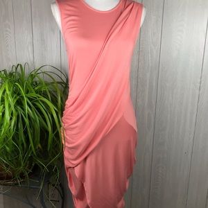 Michael Stars sleeveless crew neck bodycon dress